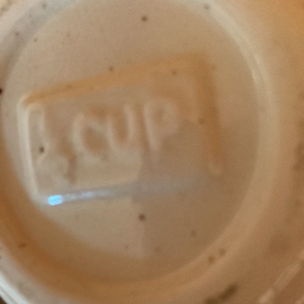 Cups 5 inches tall says on bottom of each cup 1 cup 3 half cups and 1 half cups